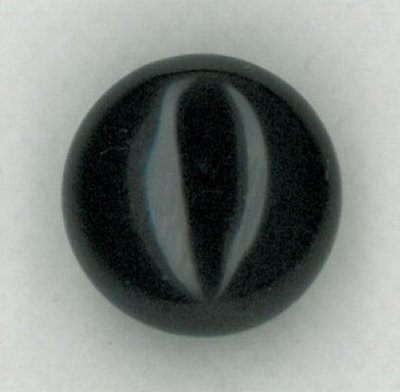 HALF ROUND PEARL BUTTON - SIZE 20 - BLACK