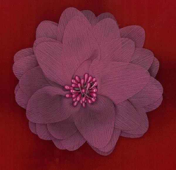 FLOWER BROOCH - MAGENTA