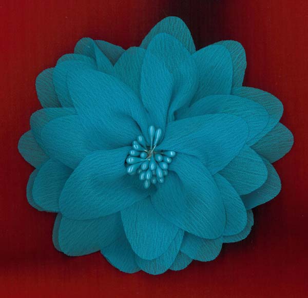 FLOWER BROOCH - TURQ