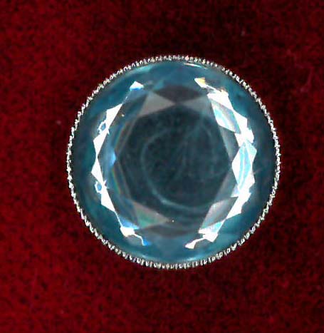 SWAROVSKI BUTTON - SIZE 13 - SKY