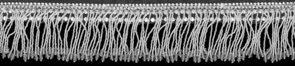 BEADED FRINGING EDGING - IVORY