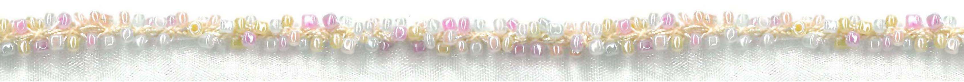 BEADED EDGING - IVORY/MULTI