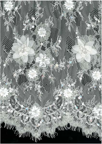 3D FLORAL LACE - IVORY