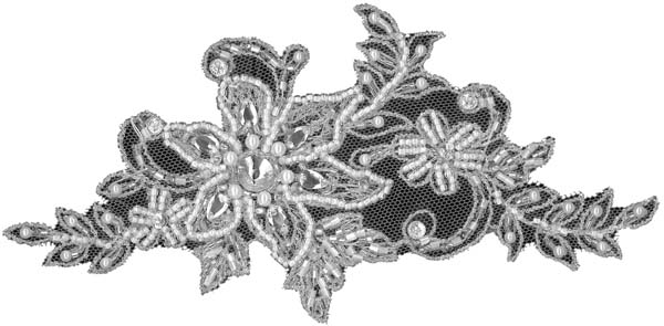 CRYSTAL BEADED MOTIF - IV