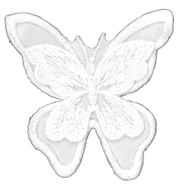 BUTTERFLY MOTIF (SOLD SINGULARLY) - WHITE