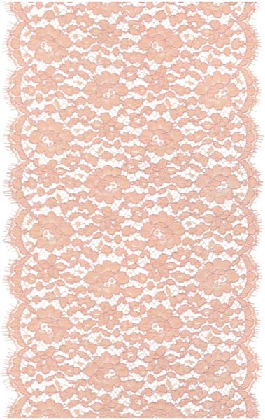 Corded French Lace Edging - Ant Rose