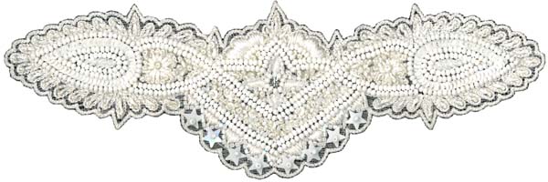 INDIAN CRYSTAL BEADED MOTIF (SOLD SINGULARLY) - IV