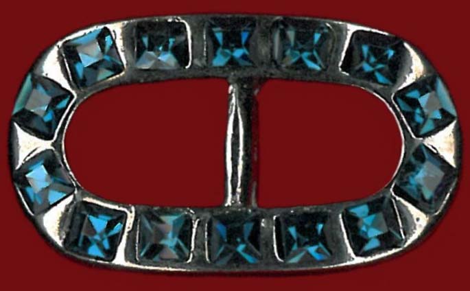 BUCKLE - BLUE/NICKEL